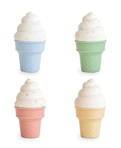 Mushie Mix and Match Ice Cream Toy - Ages 0-24 Months