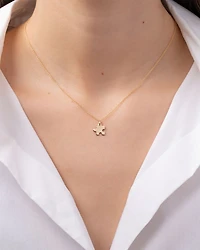 14K Yellow Gold Puzzle Piece Charm Pendant