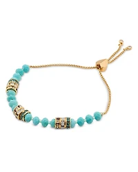 Mixed Stone Beaded Slider Bracelet