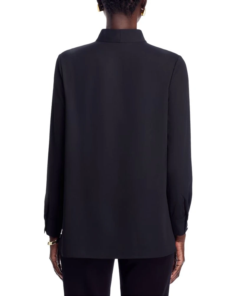 Embroidered V Neck Blouse
