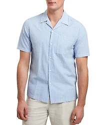 Ted Baker Ellyson Short Sleeve Seersucker Relaxed Fit Button Down Shirt