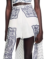 Bandana Motif Skirt Shorts