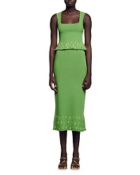 Charm Embellished Midi Skirt