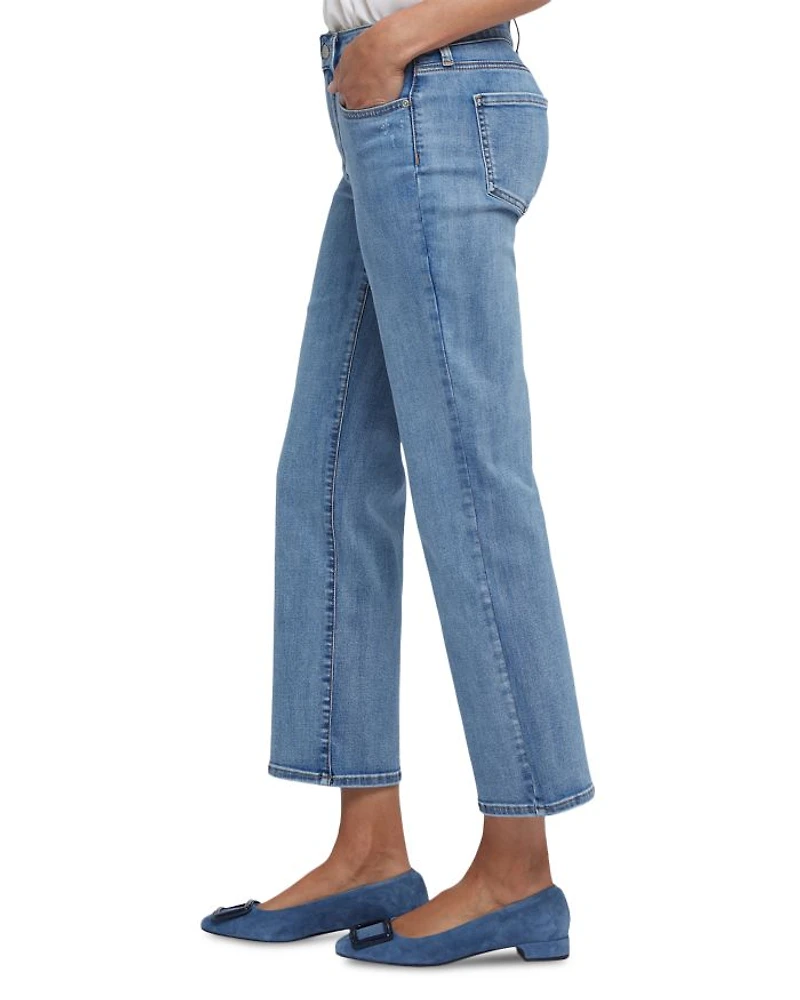 Marilyn Straight Ankle Jeans Minorca Island