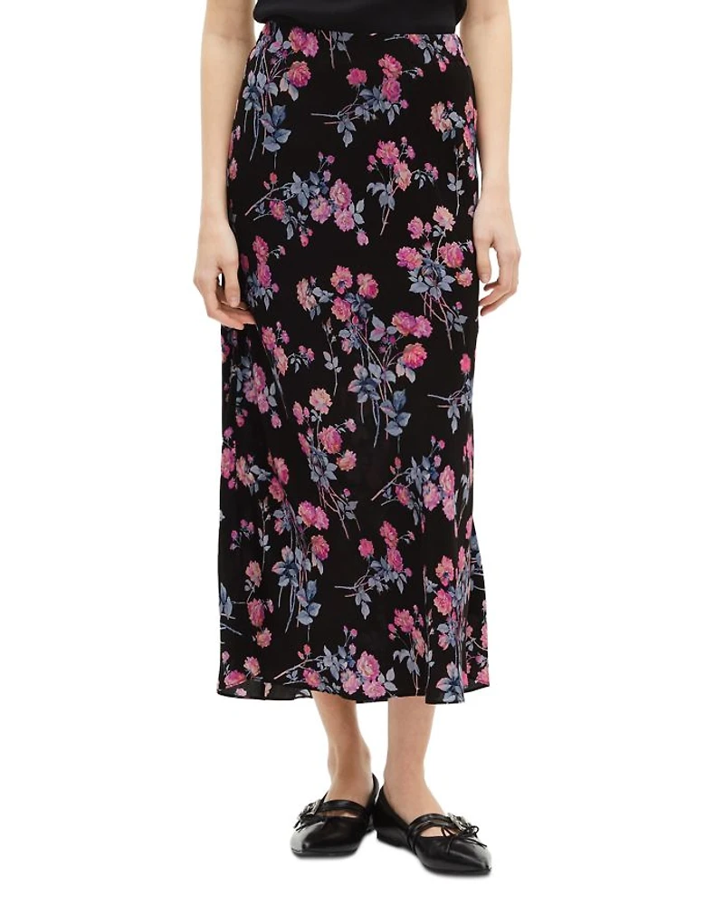 Floral Print Maxi Skirt