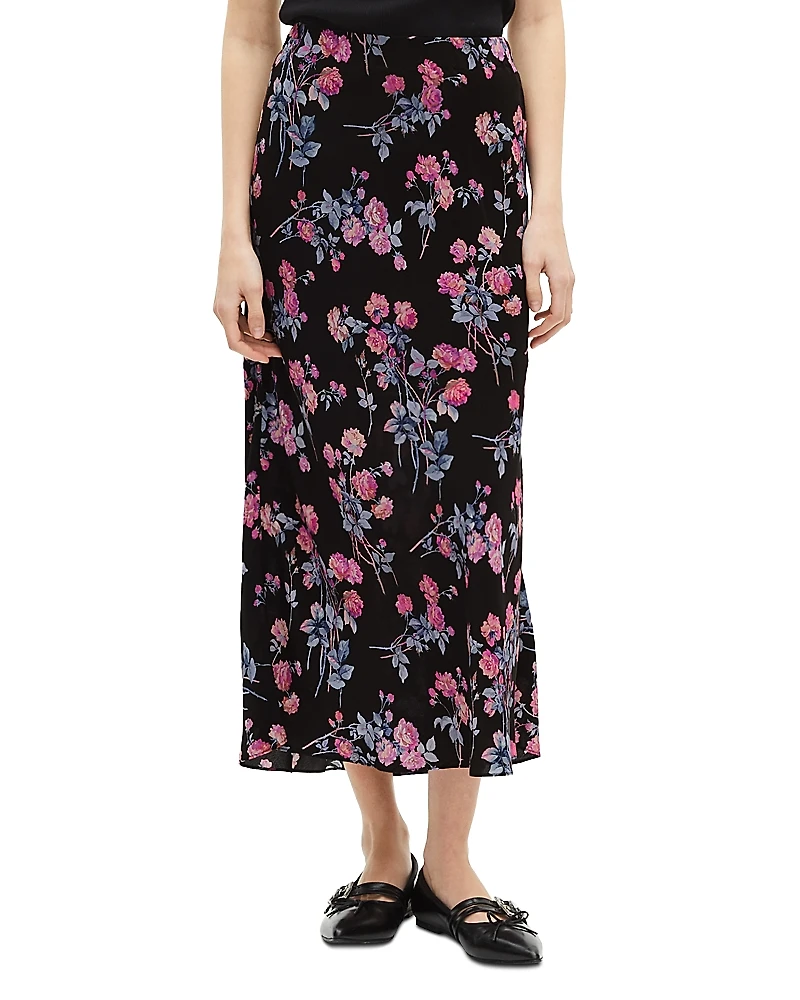 The Kooples Floral Print Maxi Skirt