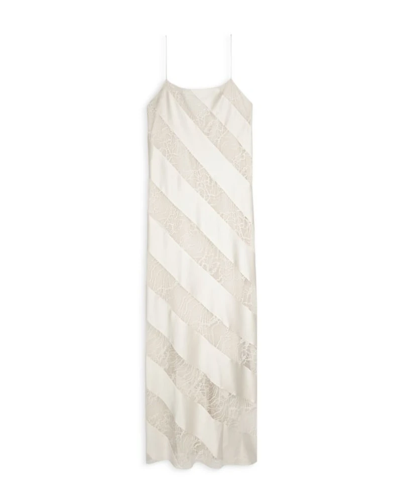 Lace Trim Maxi Dress