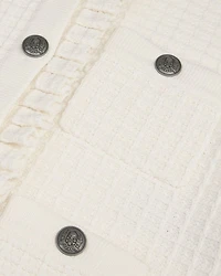 Textured Ruffle Cuff Cardigan
