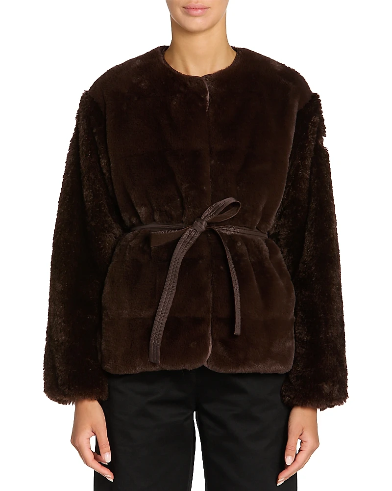 Moncler Jouillat Faux Fur Jacket