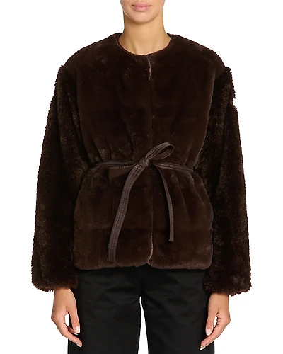 Moncler Jouillat Faux Fur Jacket
