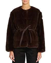 Moncler Jouillat Faux Fur Jacket