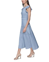 Round Neck Midi Dress