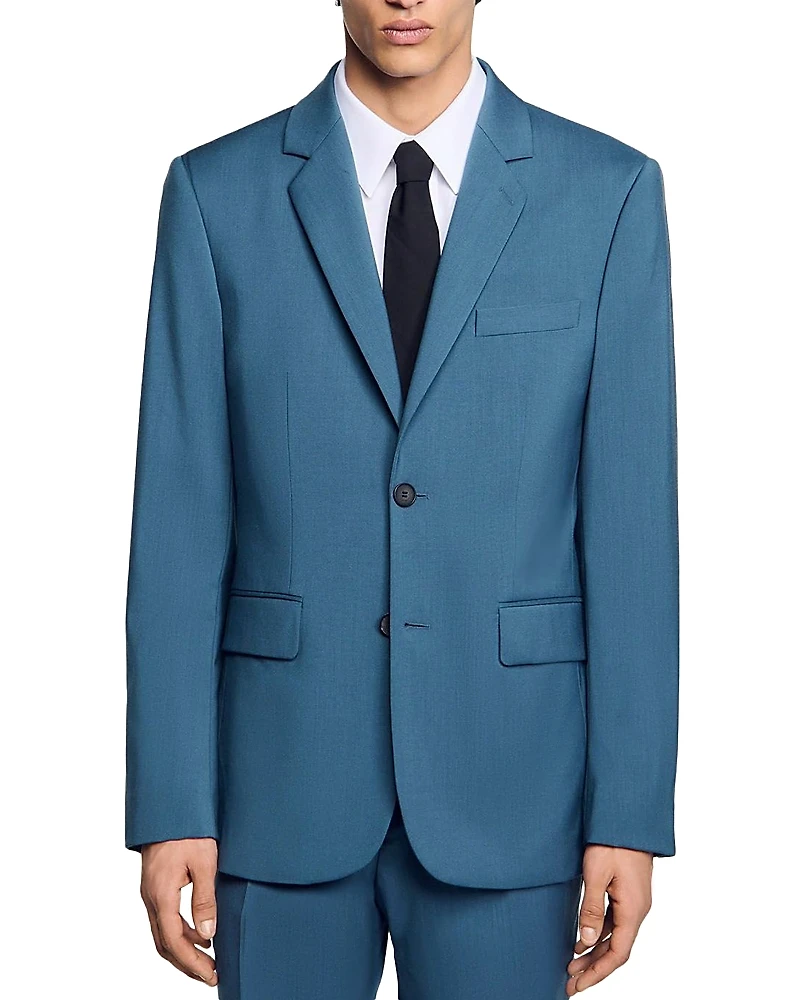 Sandro Classic Wool Suit Jacket