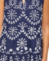 Sleeveless Eyelet Dress