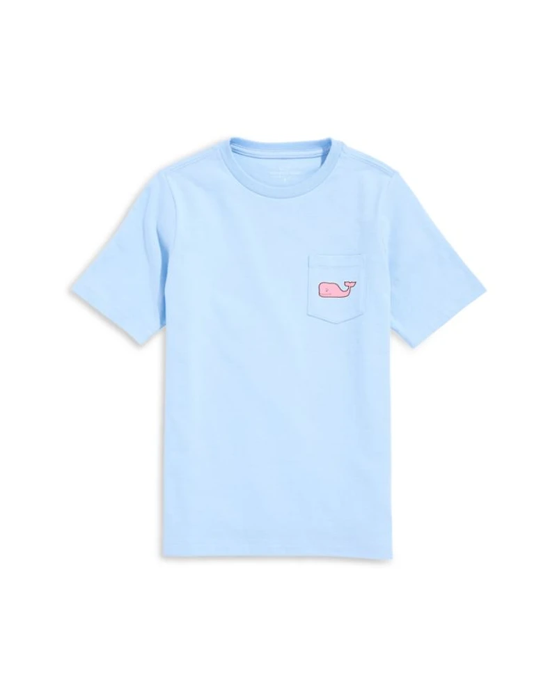 Boys' USA Sticker Short Sleeved Pocket Tee
