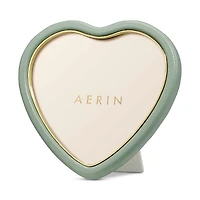 Aerin Piero Eucalyptus Leather Heart Frame