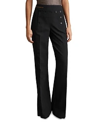 Sidney Wide Leg Button Detail Trousers