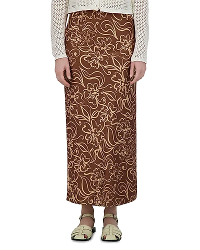 Point Satin Slip Skirt