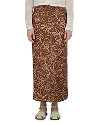 Point Satin Slip Skirt