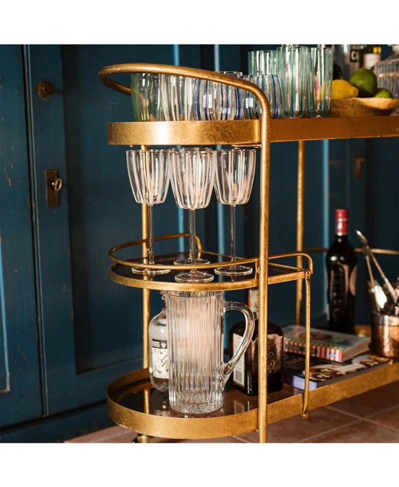 Nuovo Stripe Wine Glass