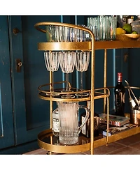 Nuovo Stripe Wine Glass