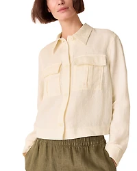 Whistles Abby Linen Casual Jacket