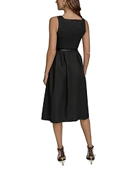 Belted A Line Dress