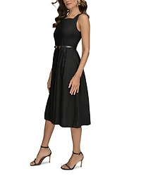 Belted A Line Dress