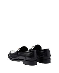 Women's Two-Tone Brushed Leather Loafers