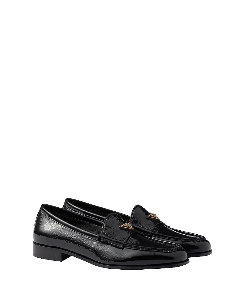 Prada Women's Naplak Patent Leather Loafers