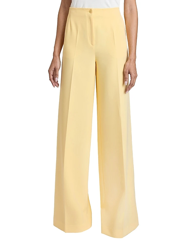 Santorelli Lily Wide Leg Pants with Slanted Side Pockets