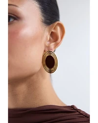 Rowan Oval Stud Earrings