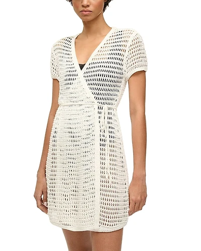 Staud Spritz Wrap Dress Swim Cover-Up