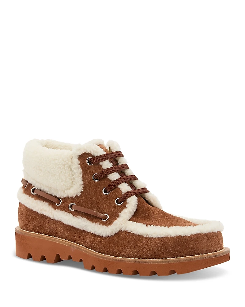 Valentino Garavani Women's Palm Avenue Shearling Desert Boots
