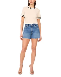 Short Sleeve Crewneck Sweater