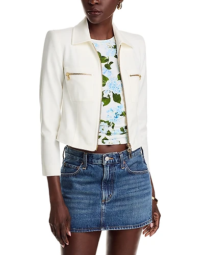 L'Agence Calianna Zip Front Shacket