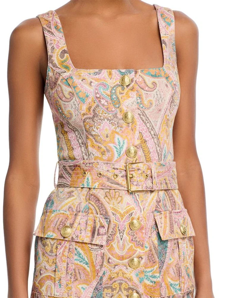 Idy Button Front Belted Dress