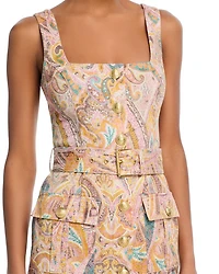 Idy Button Front Belted Dress