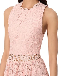 Babette Floral Lace Midi Dress