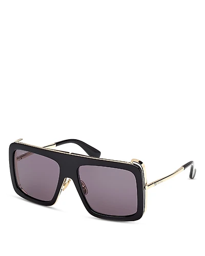 Max Mara Jean Rectangle Sunglasses, 57mm