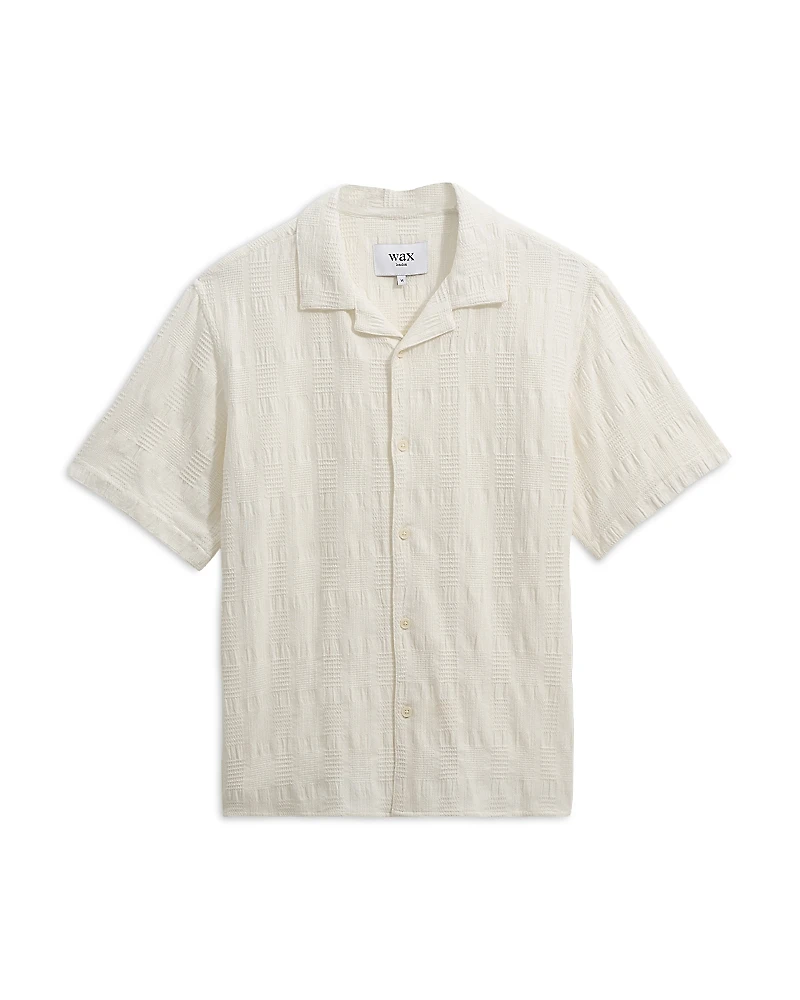 Wax London Didcot Short Sleeve Seersucker Shirt