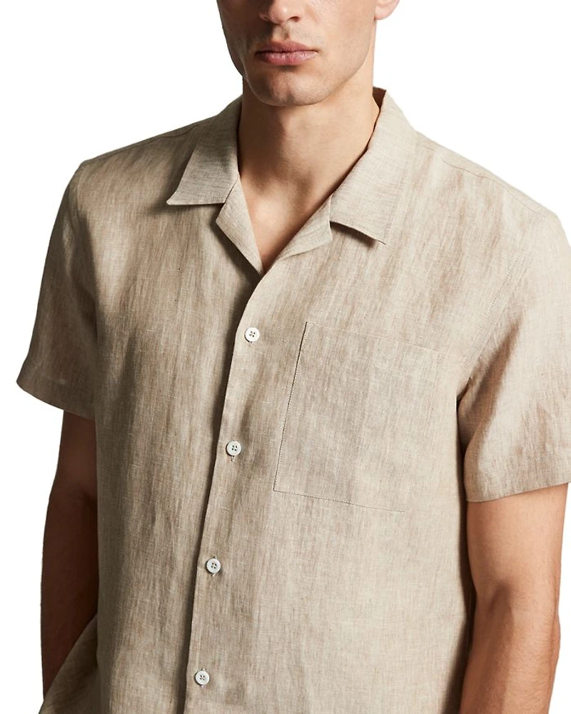 Linen Short Sleeve Camp Shirt