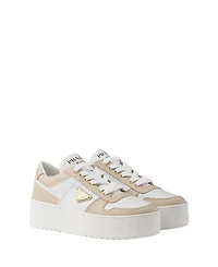 Prada Women's Downtown Bold Leather Sneakers