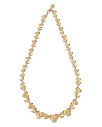 Pavé Orchid Link Necklace, 20"