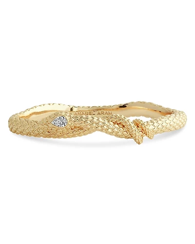 Anabel Aram Crystal Serpent Bangle Bracelet