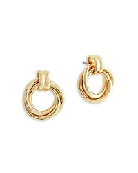 Neptune Triple Ring Drop Earrings