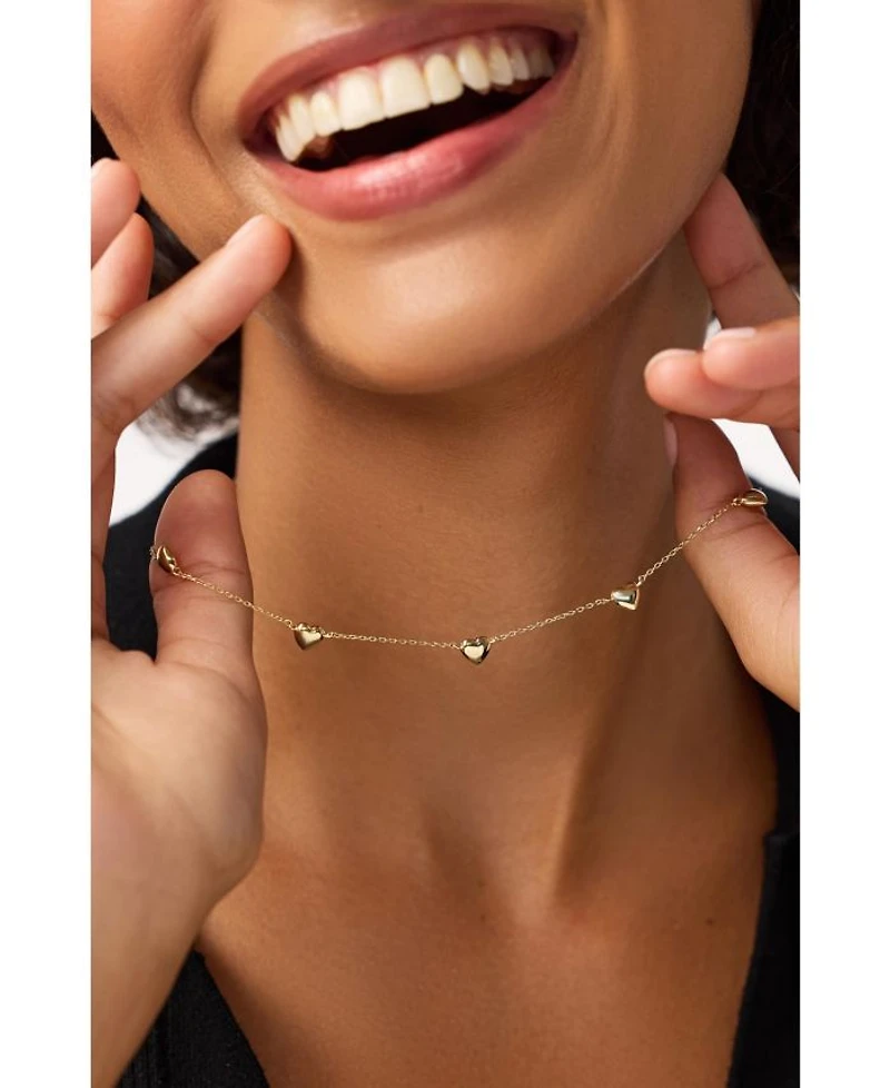 Lev Mini Station Heart Necklace