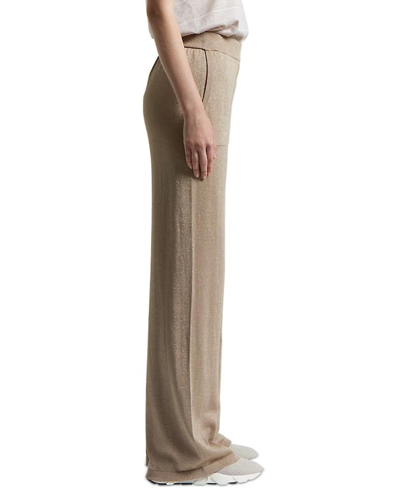 Tricot Palazzo Pants