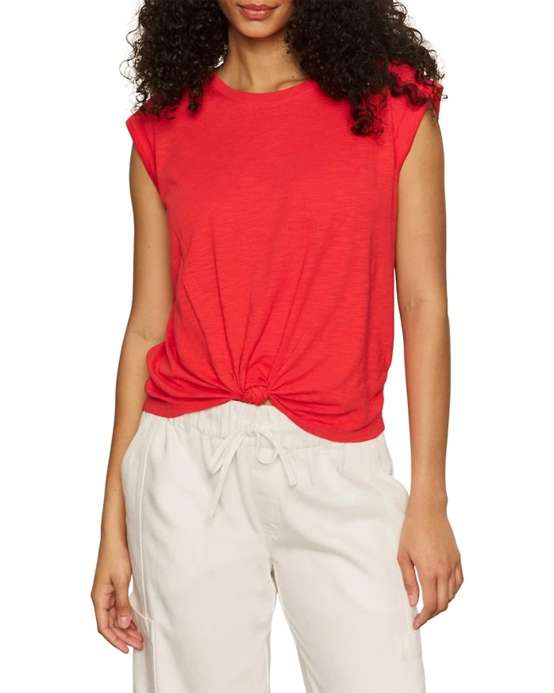 Knotted Hem Muscle Tee