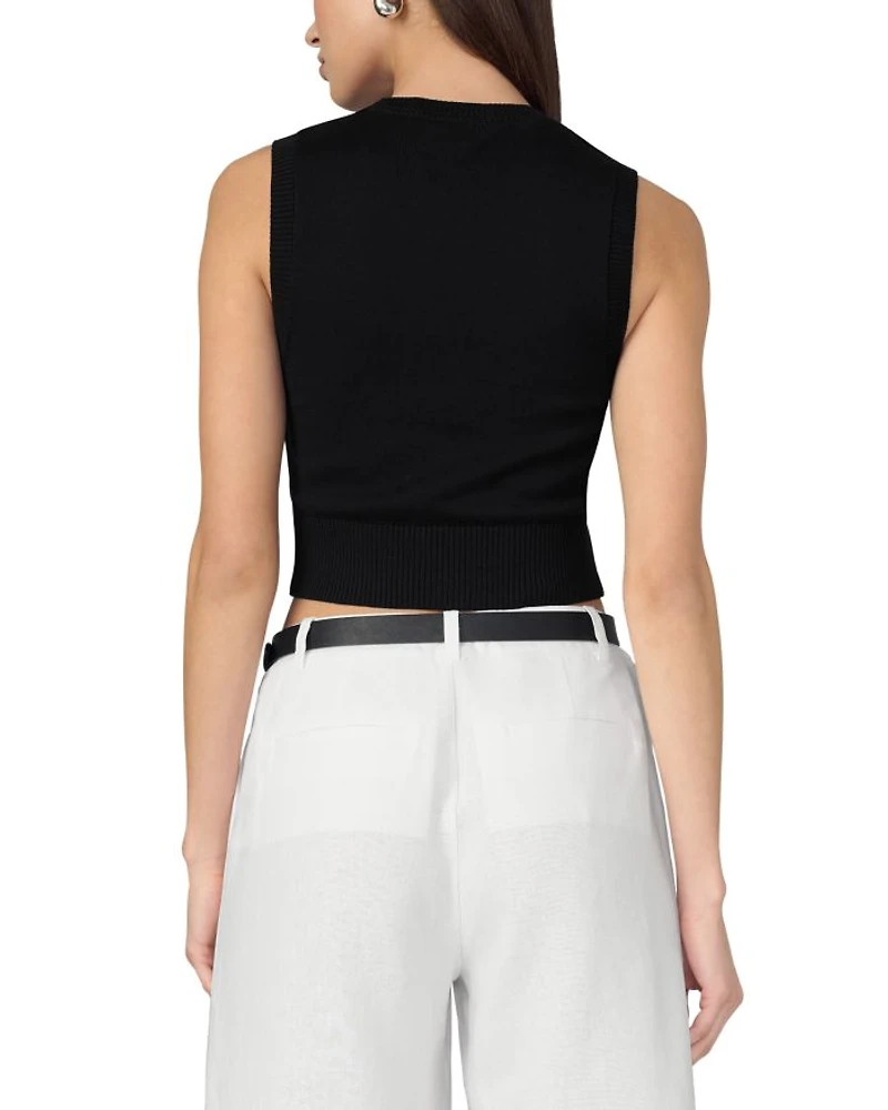 The Laurel Shrunken Sweater Vest